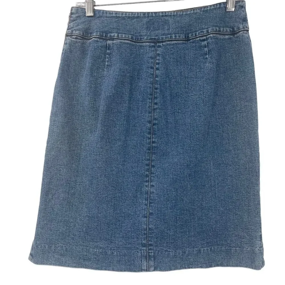 Vintage Ralph Lauren Jeans Denim Pencil Skirt Size 4